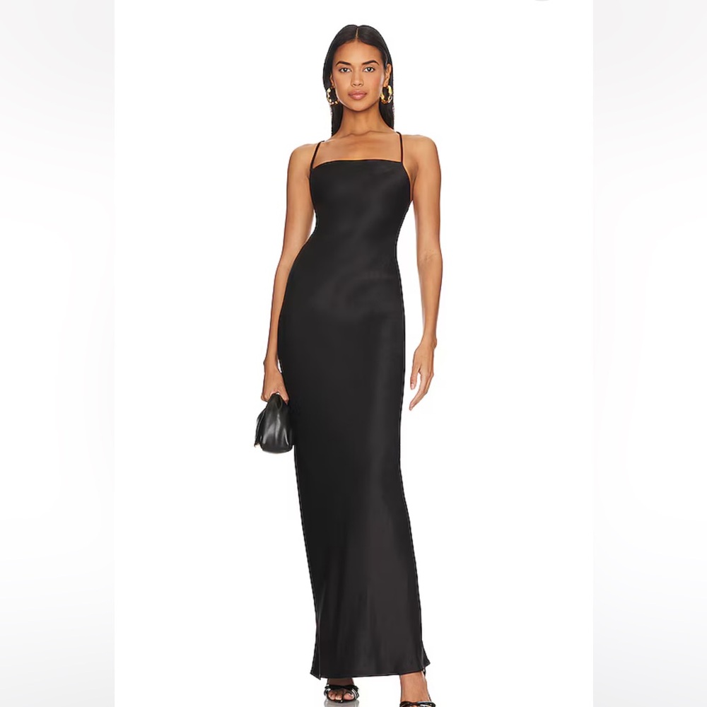 Bec & Bridge The Dreamer Tie Back Satin Dress